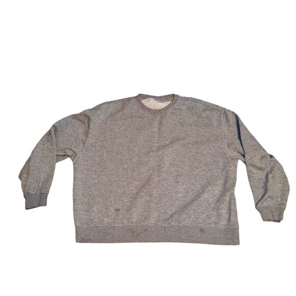 COPY - SUPER SOFT GRAY CREW NECK HOODIE - Picture 1 of 2
